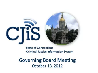Governing Board Meeting  October 18, 2012  1  Agenda    Introduction    OBTS Status