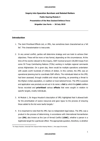 Introduction 1. The Joint Prioritised Effects List, or JPEL, has sometimes been characterised as a