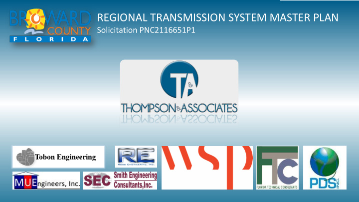 regional transmission system master plan