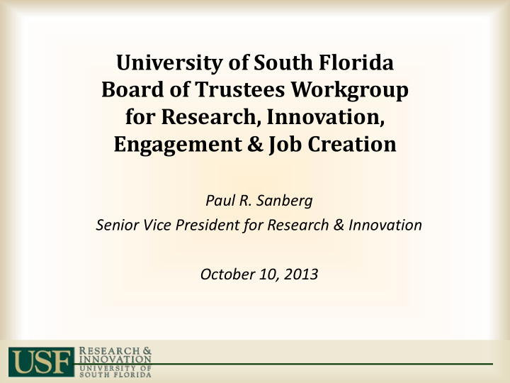 for research innovation