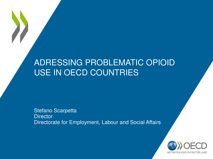 adressing problematic opioid use in oecd countries