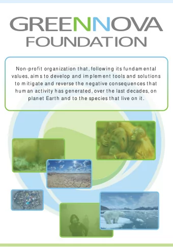 Non -p ro ! t  org an izat ion  t h at , follow in g  it s fu n d am en t al  valu es, aim s t o d