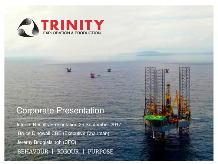 corporate presentation