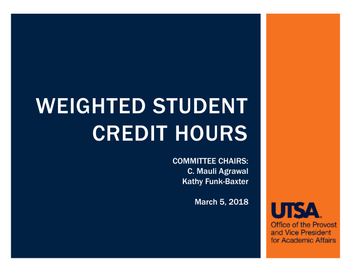 weighted student credit hours