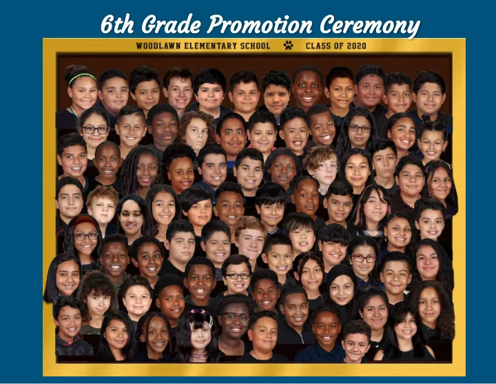 6th grade promotion ceremony strings