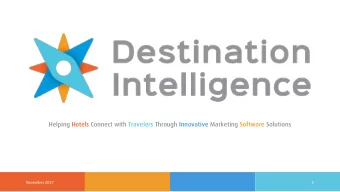 Helping Hotels Connect with Travelers Through Innovative Marketing Software Solutions  November