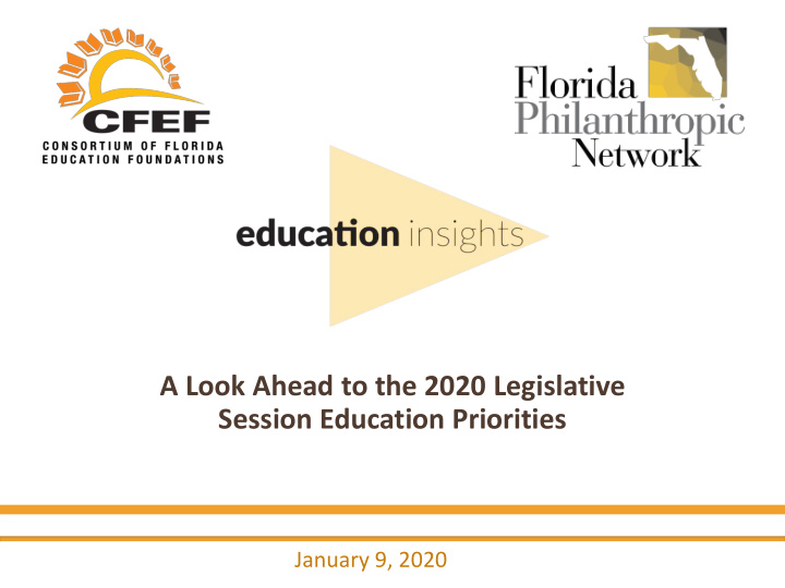 a look ahead to the 2020 legislative session education