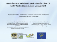 geo informatic web based applications for olive oil