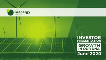 INVESTOR  PRESENTATION  June 2020  DISCLAIMER  By attending this presentation and/or by accepting