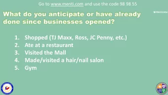 Answer This While You Wait  1.  Shopped (TJ Maxx, Ross, JC Penny, etc.)  I love being a school