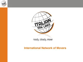 International Network of Movers  Contacts  International Network of Movers  Italian Van Lines Head