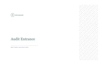 Audit Entrance  Better Together: Moss Adams &amp; Metro  Audit Committee  Dear Audit Committee