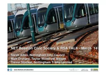 NET Beeston Civic Society &amp; RSA TALK -  - March  March   14  14  NET Beeston Civic