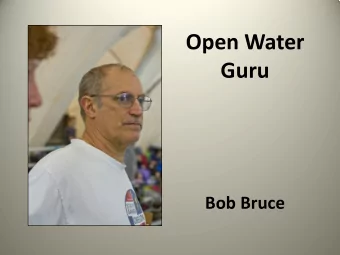 Open Water  Guru  Bob Bruce  Most  Splashes  Award  FIRST PLACE  Christina Fox  (39 splashes)  Most