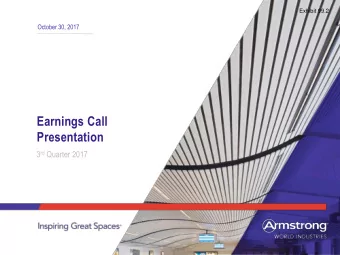 Presentation 3 rd Quarter 2017  Safe Harbor Statement  2  Our disclosures in this presentation,