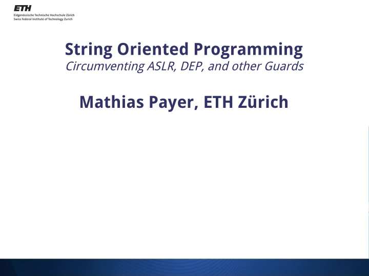 string oriented programming