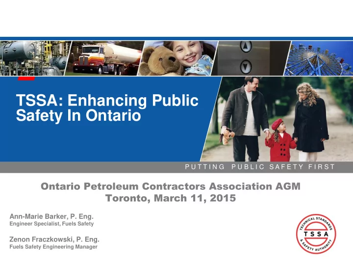 safety in ontario