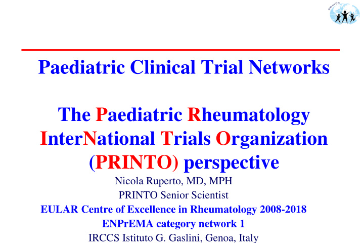 paediatric clinical trial networks the paediatric