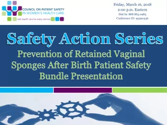 2:00 p.m. Eastern  Dial In: 888.863.0985  Conference ID: 49390436  1  Speakers  John Keats, MD, CPE