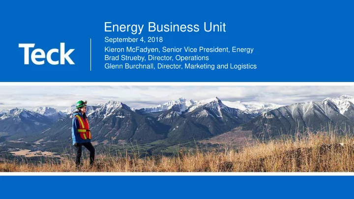 energy business unit