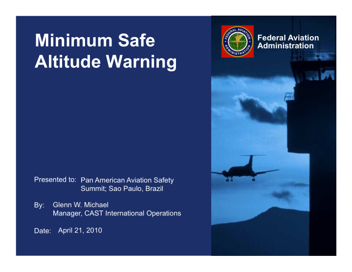 minimum safe