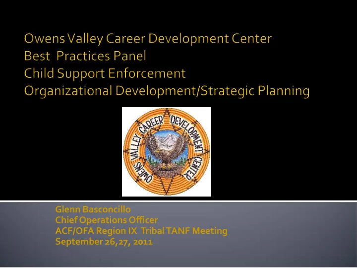 glenn basconcillo chief operations officer acf ofa region