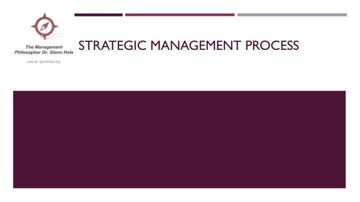 strategic management process strategic management