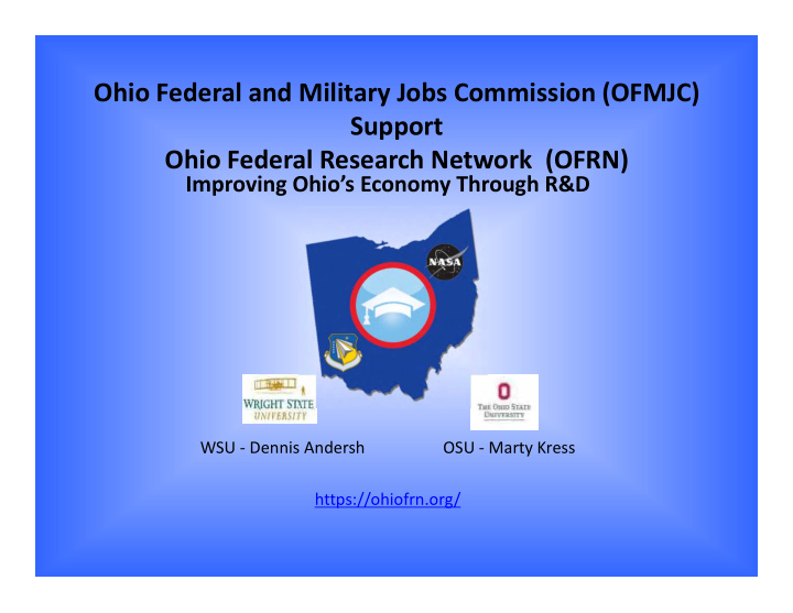 ohio federal and military jobs commission ofmjc support