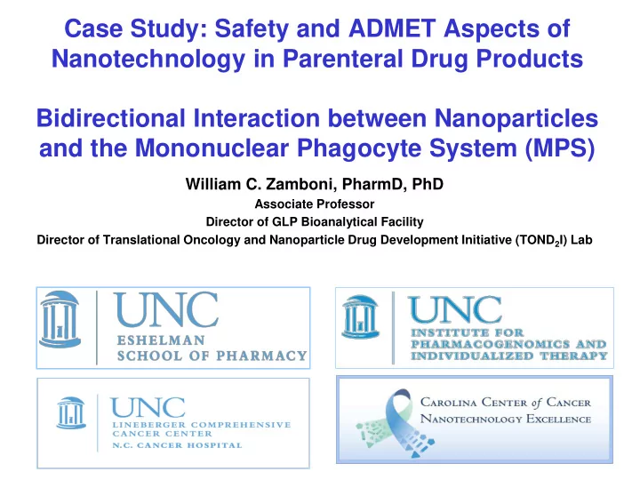 case study safety and admet aspects of nanotechnology in