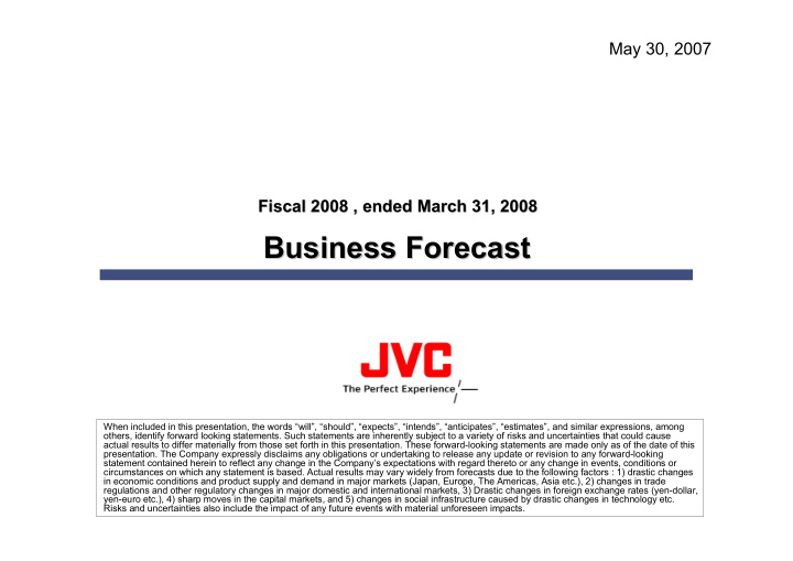 business forecast business forecast