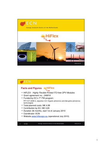 Consortium HIFLEX  Beneficiary  Beneficiary name  Short name  Country  Number  1  Energy research