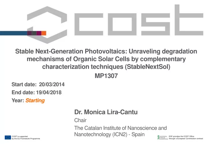 stable next generation photovoltaics unraveling