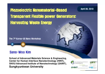 Piezoelectric  Piezoelectric Nanomaterial  Piezoelectric  Piezoelectric Nanomaterial  Nanomaterial-