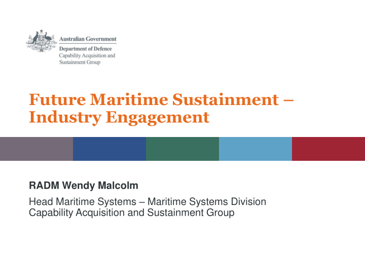 future maritime sustainment