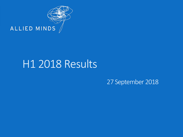 h1 2018 results