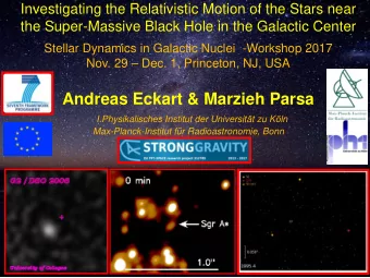 Andreas Eckart &amp; Marzieh Parsa  I.Physikalisches Institut der Universitt zu Kln