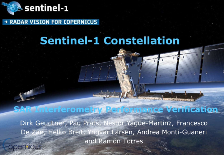 sentinel 1 constellation