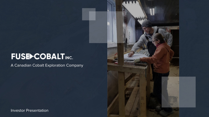 a canadian cobalt exploration company investor