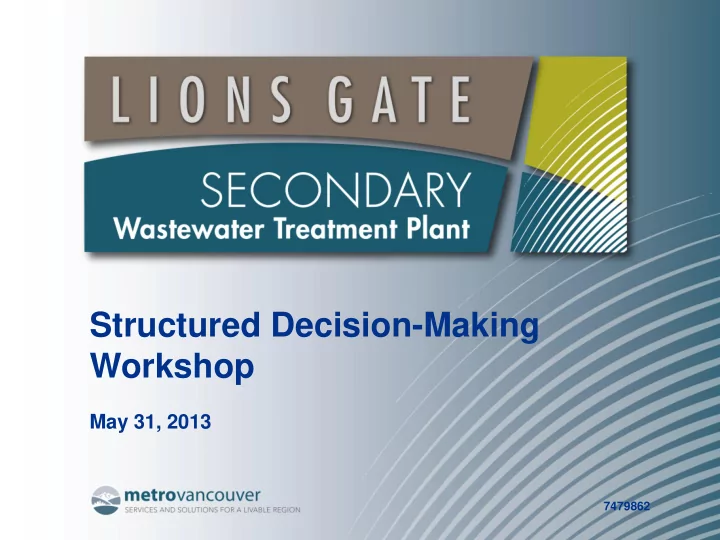 structured decision making
