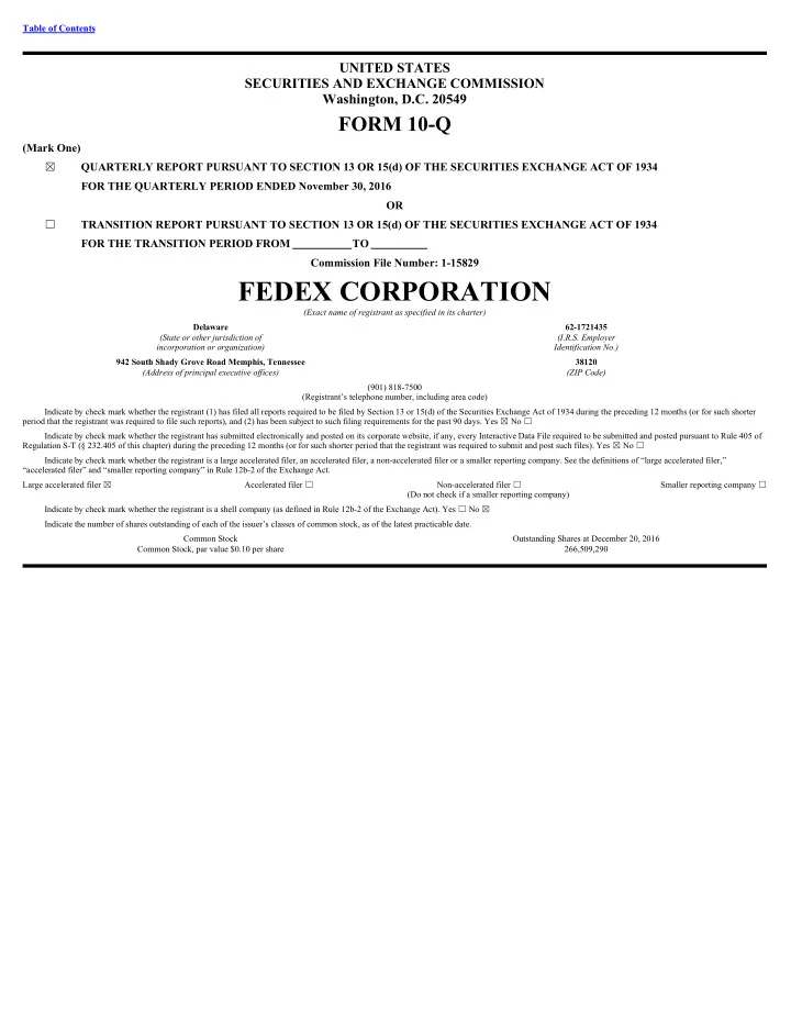 fedex corporation