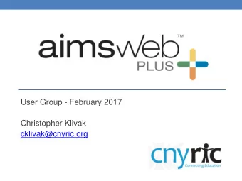 Christopher Klivak  cklivak@cnyric.org  Reports for Winter  Growth  Student Profile