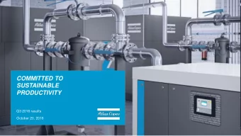 COMMITTED TO  SUSTAINABLE  PRODUCTIVITY  Q3 2016 results  October 20, 2016  2  Q3 IN BRIEF