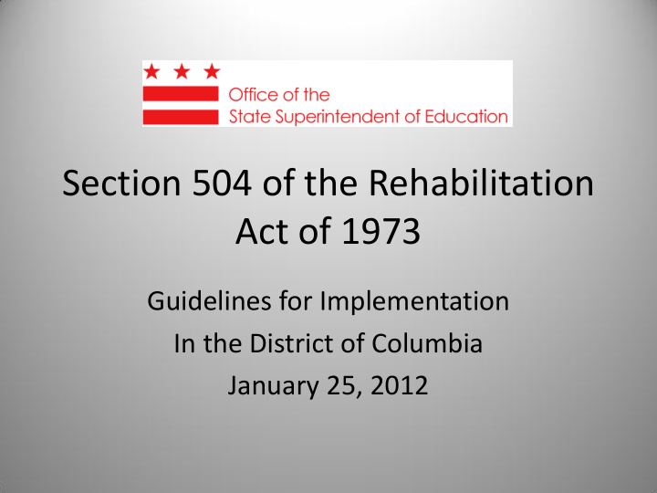 act of 1973