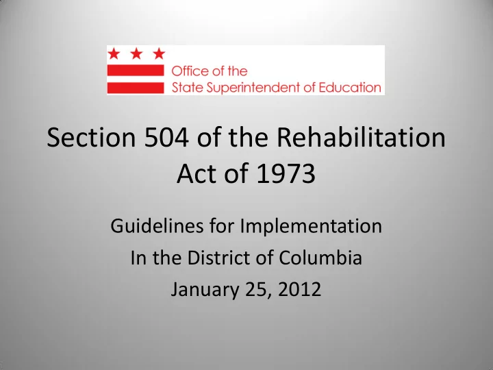 act of 1973