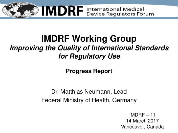 imdrf working group