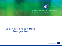 japanese orphan drug designation