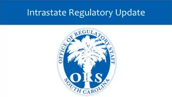 Intrastate Regulatory Update  ORS Transportation  Types of Transportation Carriers    ORS