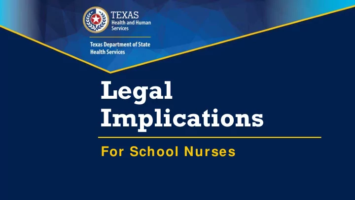 legal implications