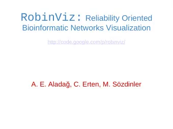 Overview   PPI Related Concepts   PPI Prediction and Verification   RobinViz o