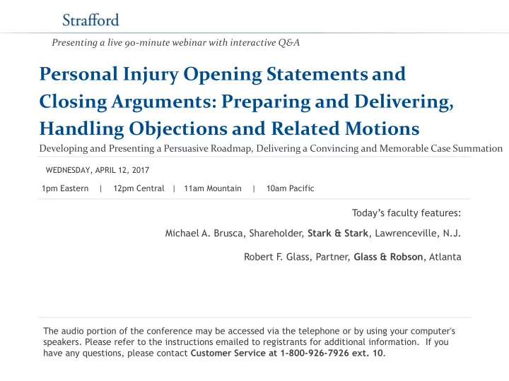 handling objections and related motions
